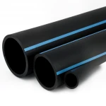 أنابيب HDPE الوطني لشبكات المياه  ضغط 12.5 بار قطر خارجي 110 مم سمك 5.3 مم لون اسود