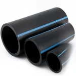 أنابيب HDPE الوطني لشبكات المياه  ضغط 10 بار قطر خارجي 180 مم سمك 6.9 مم لون اسود