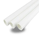 مواسير UPVC جدول 40 مقاس 2 إنش سمك 3.91 مم لون أبيض