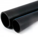 أنابيب HDPE الوطني لشبكات المياه  ضغط 10 بار قطر خارجي 200 مم سمك 7.7 مم لون اسود