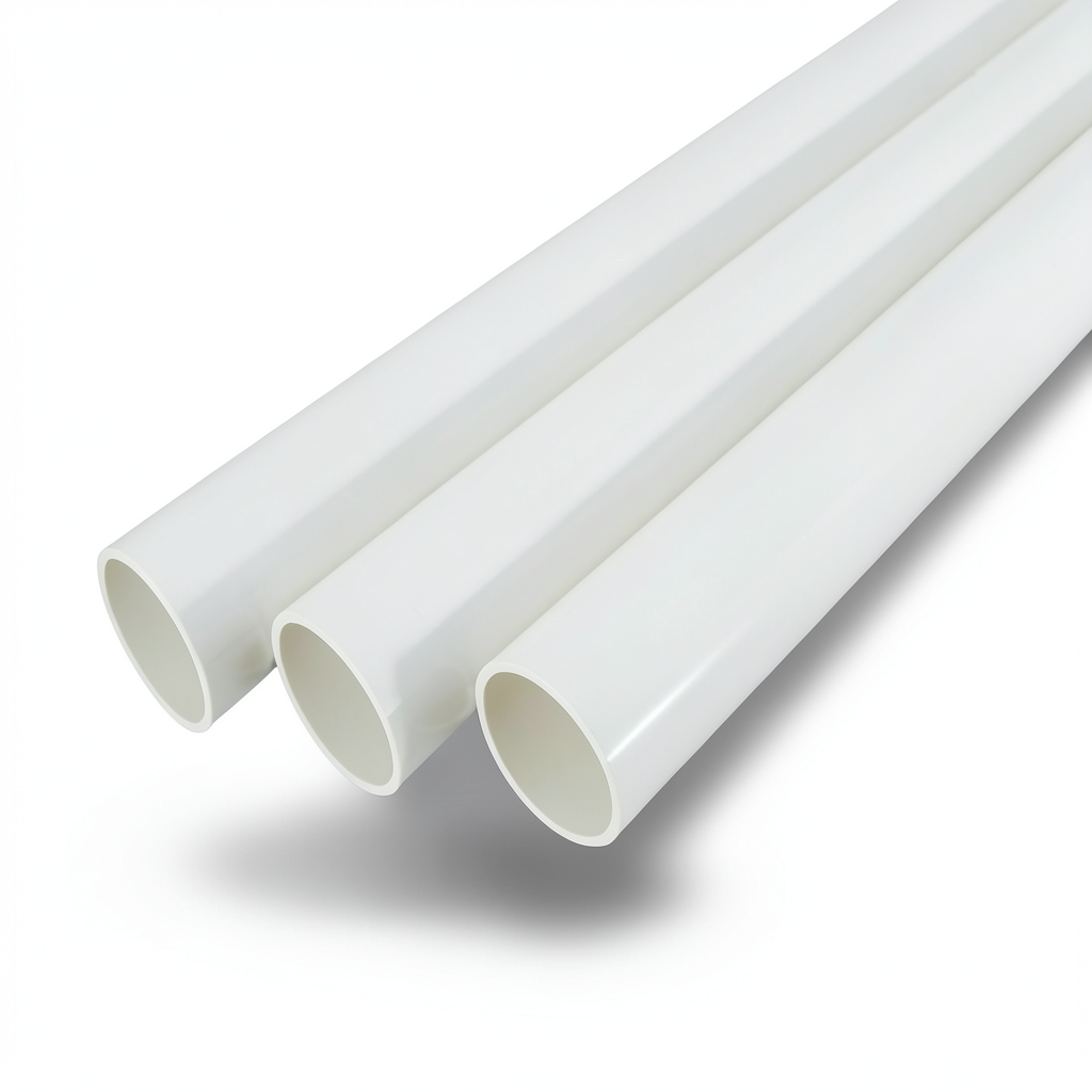 UPVC Pipes Schedule 40 Size 6 Inch Thickness 7.11 mm White