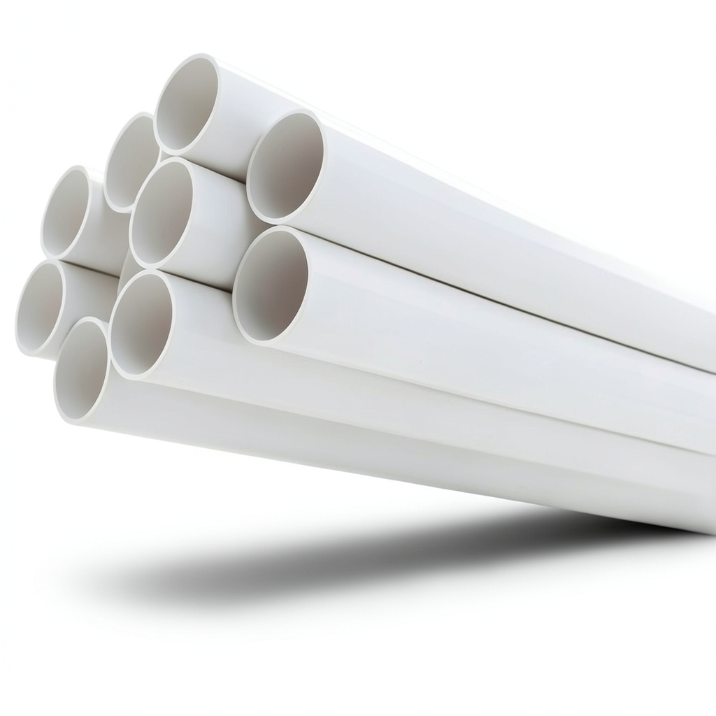 UPVC Pipes 8 Inch Thickness 8.43 mm Pressure 11 Bar White