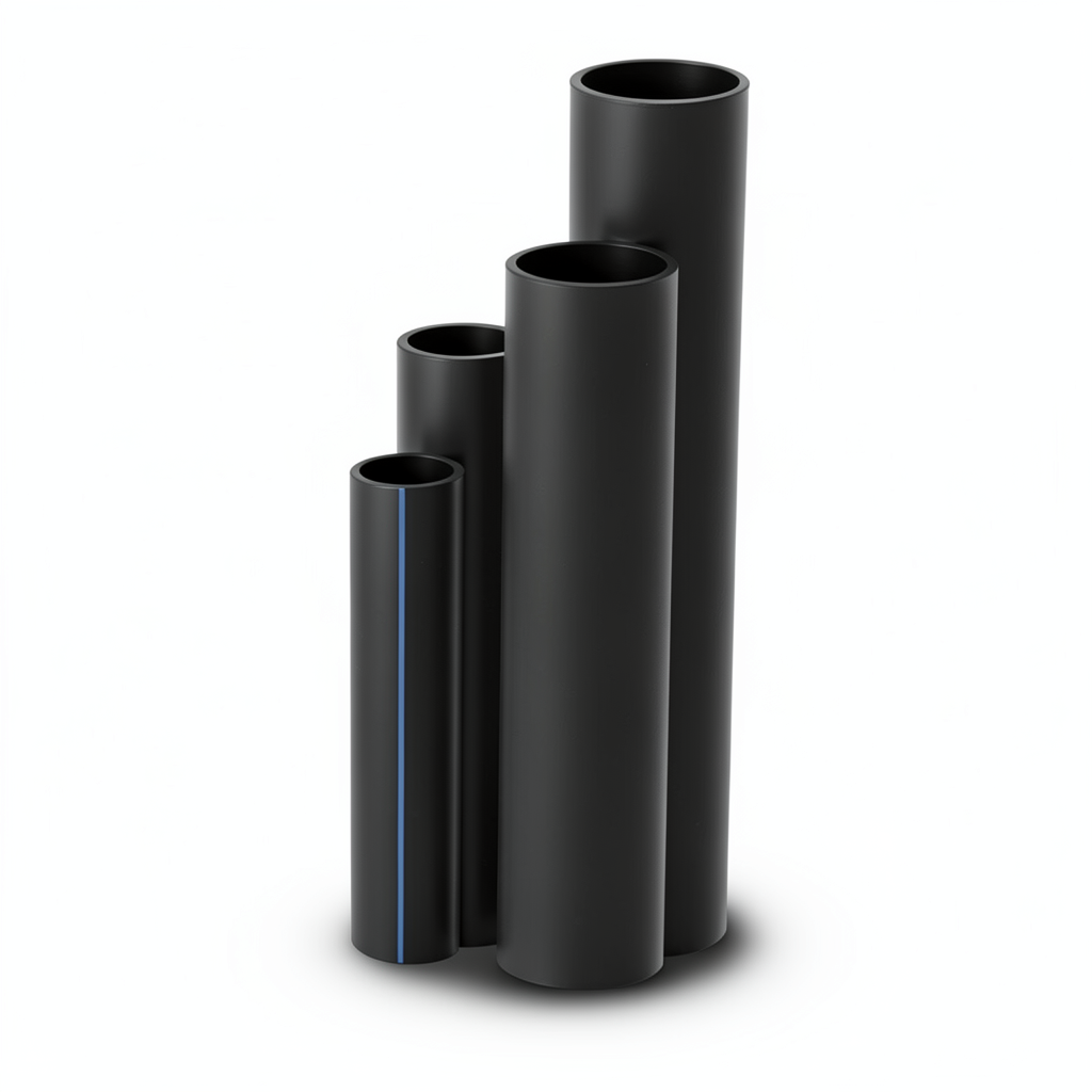 مواسير HDPE SDR 41 قطر خارجي 140 مم سمك 3.5 مم لون أسود