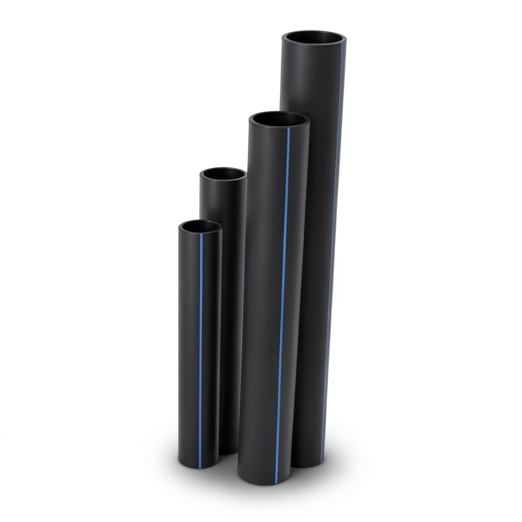 HDPE Pipes SDR 41 Outside Diameter 160 mm Thickness 4 mm Black