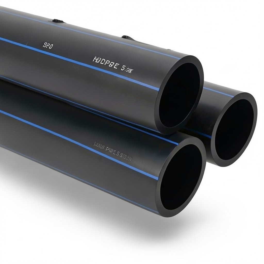 مواسير HDPE السعودي PE 80 ضغط 5 بار قطر خارجي 560 مم سمك 21.4 مم لون اسود | مصنع أنظمة الانابيب السعودي (SPS)