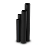 مواسير HDPE SDR 41 قطر خارجي 180 مم سمك 4.4 مم لون أسود