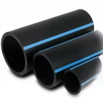 مواسير HDPE الوطني لشبكات المياه  ضغط 10 بار قطر خارجي 90 مم سمك 4.3 مم لون اسود