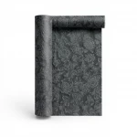Patterned wall paper, length 10 m, width 0.70 m, dark gray color, model 14040