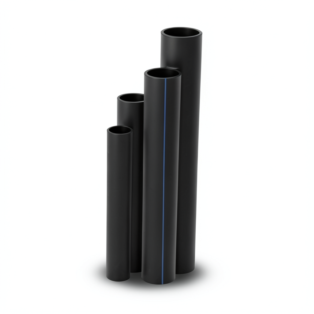 HDPE Pipes SDR 51 Outside Diameter 75 mm Thickness 1.8 mm Black