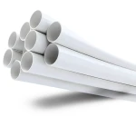 UPVC Pipes 6 Inch Size 8.6 Bar Pressure 5.18 mm Thickness White
