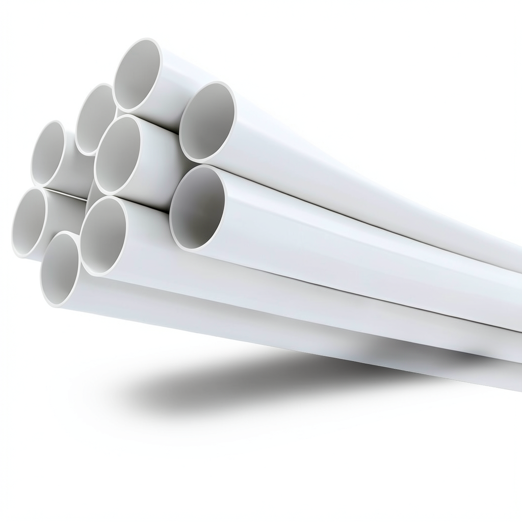 مواسير UPVC مقاس 6 إنش ضغط 8.6 بار سمك 5.18 مم لون أبيض