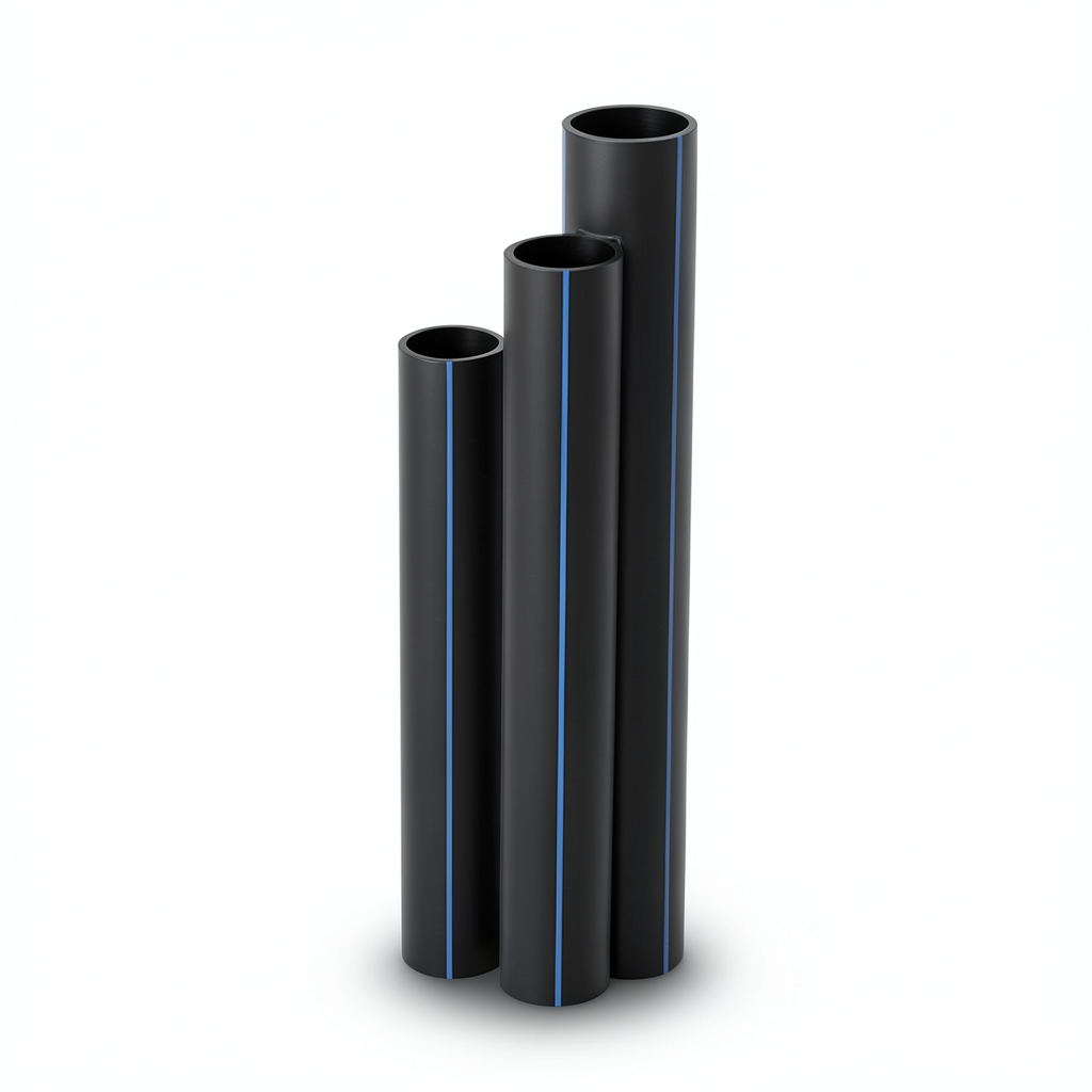 مواسير HDPE SDR 41 قطر خارجي 250 مم سمك 6.2 مم لون أسود