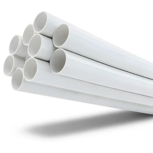 مواسير UPVC ضغط 8.6 بار مقاس 8 إنش سمك 6.73 مم لون أبيض