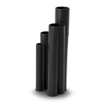 مواسير HDPE SDR 51 قطر خارجي 90 مم سمك 1.8 مم لون أسود