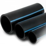 أنابيب HDPE الوطني لشبكات المياه  ضغط 12.5 بار قطر خارجي 110 مم سمك 5.3 مم لون اسود