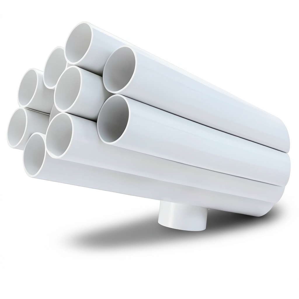 مواسير UPVC مقاس 4 إنش ضغط 6.9 بار سمك 2.80 مم لون أبيض