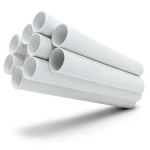 مواسير UPVC ضغط اسمي 6.9 بار مقاس 6 إنش سمك 4.11 مم لون أبيض