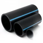 مواسير HDPE الوطني لشبكات المياه  ضغط 8 بار قطر خارجي 50 مم سمك 2 مم لون اسود