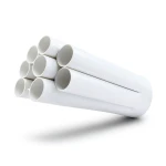 UPVC Pipes Nominal Pressure 6.9 Bar Size 8 Inch Thickness 5.33 mm White