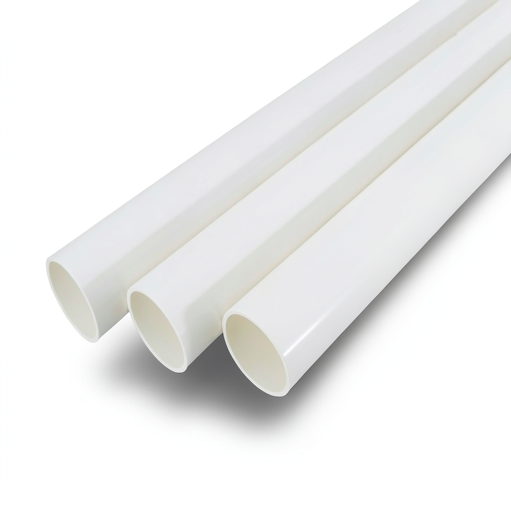 مواسير UPVC جدول 40 مقاس 2 إنش سمك 3.91 مم لون أبيض