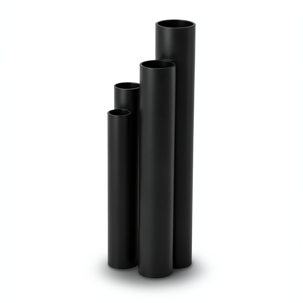 HDPE Pipes SDR 51 Outside Diameter 125 mm Thickness 2.5 mm Black