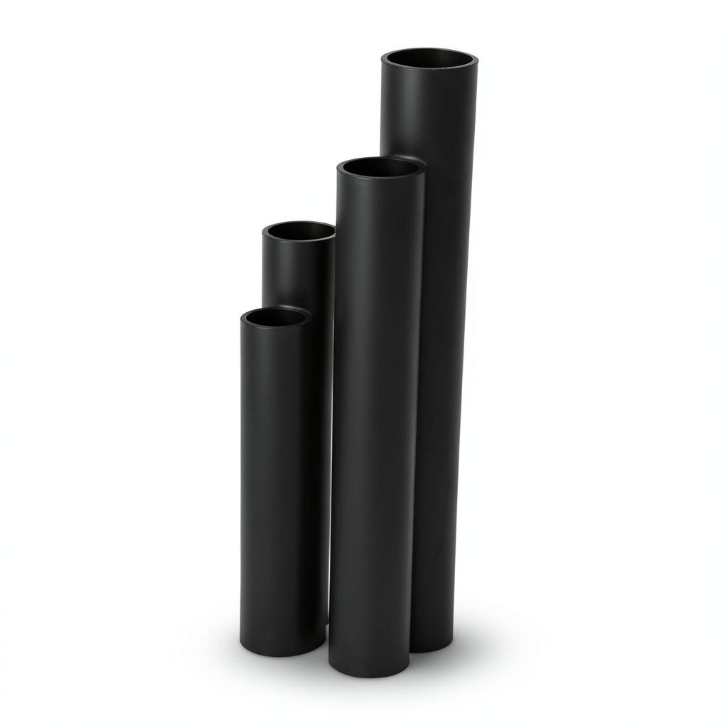 HDPE Pipes SDR 51 Outside Diameter 140 mm Thickness 2.8 mm Black