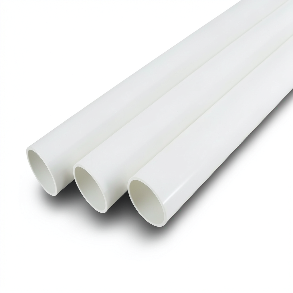 UPVC Pipes Schedule 40 Size 6 Inch Thickness 7.11 mm White
