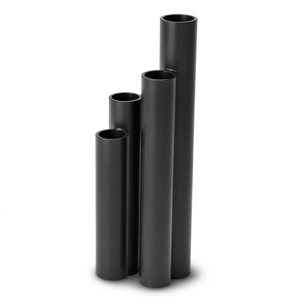 مواسير HDPE SDR 41 قطر خارجي 125 مم سمك 3.1 مم لون أسود