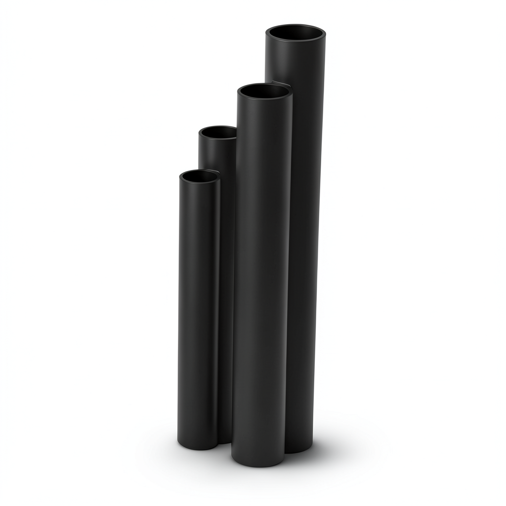 مواسير HDPE SDR 51 قطر خارجي 160 مم سمك 3.2 مم لون أسود