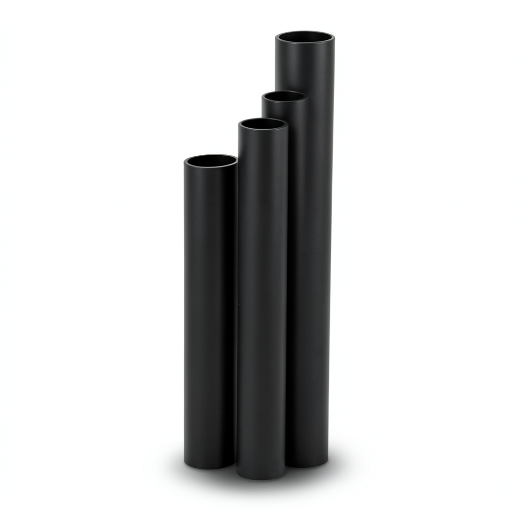 HDPE Pipes SDR 41 Outside Diameter 160 mm Thickness 4 mm Black