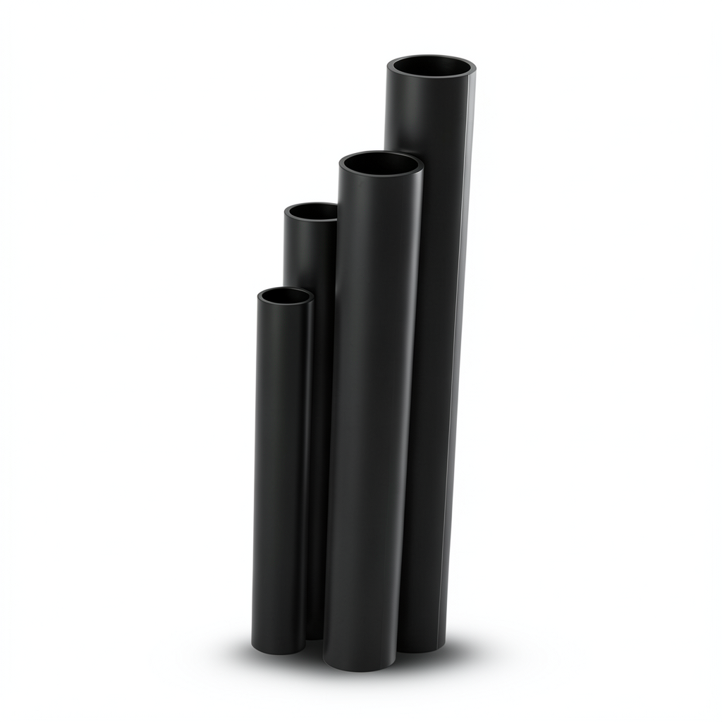 مواسير HDPE SDR 51 قطر خارجي 180 مم سمك 3.6 مم لون أسود