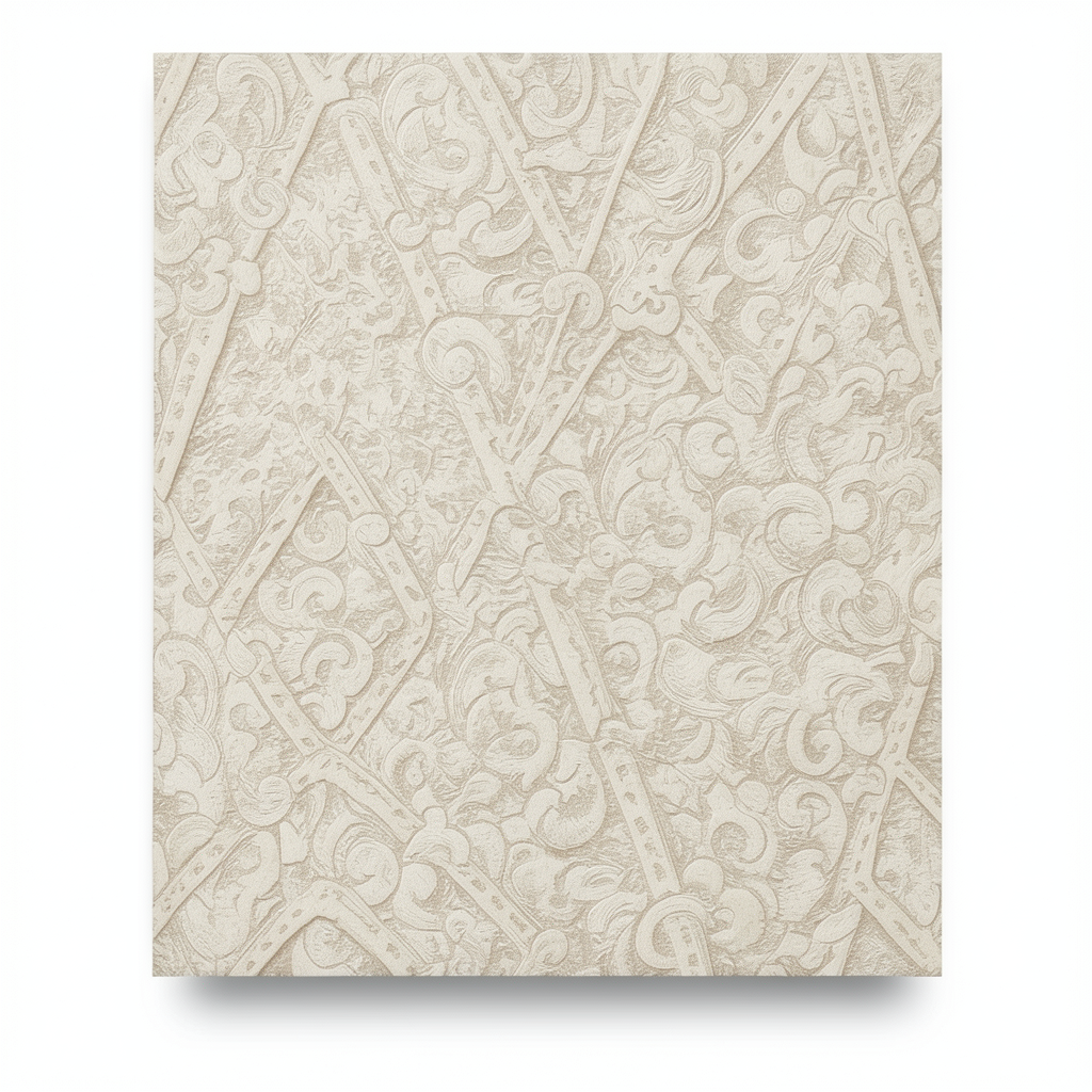 Italian Wallpaper Patterned Design Beige Color, Size 10m x 0.70m, Model rc16037