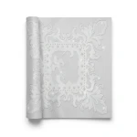 Italian Wallpaper Patterned Design 10 m x 0.70 m Pale Gray