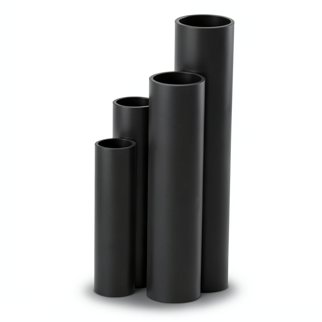 HDPE Pipes SDR 41 Outside Diameter 315 mm Thickness 7.7 mm Black