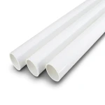 مواسير UPVC جدول 40 مقاس 10 إنش سمك 9.27 مم لون أبيض