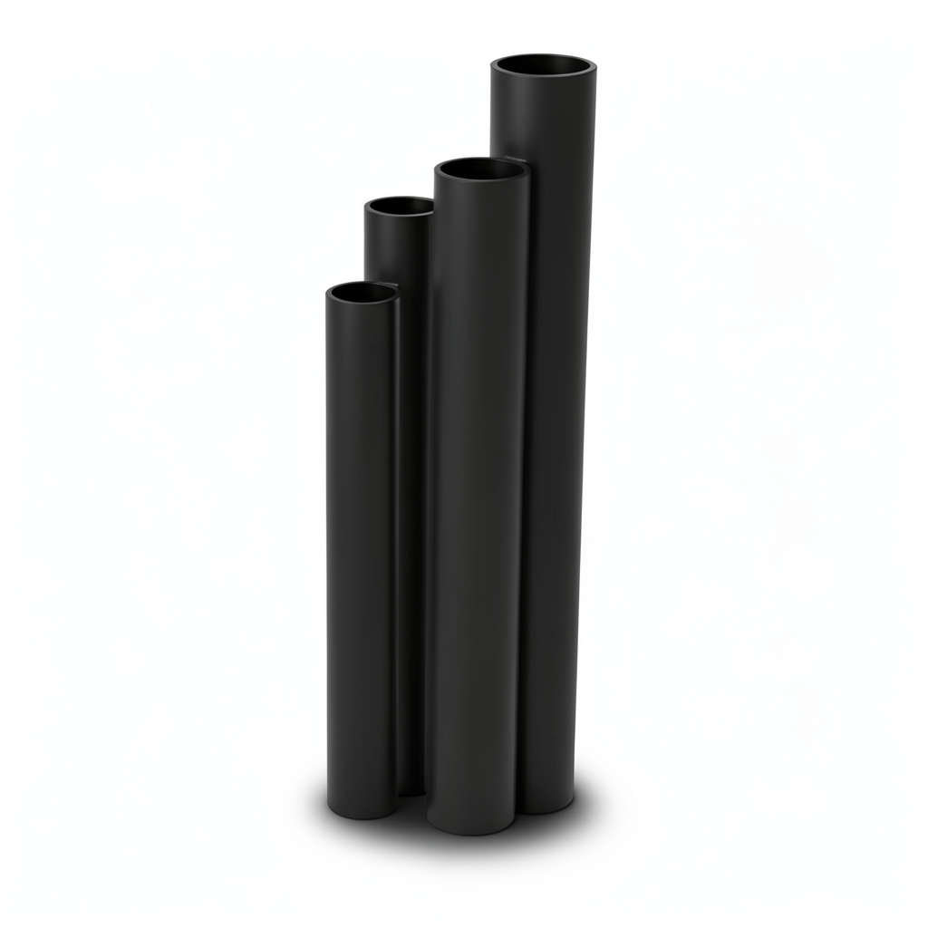 HDPE Pipes SDR 51 Outside Diameter 140 mm Thickness 2.8 mm Black