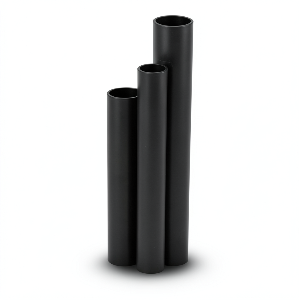مواسير HDPE SDR 51 قطر خارجي 160 مم سمك 3.2 مم لون أسود