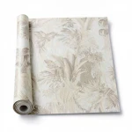 Italian Wallpaper Light Beige Color Tropical Design, Size 10mx0.70m, Model rc18010