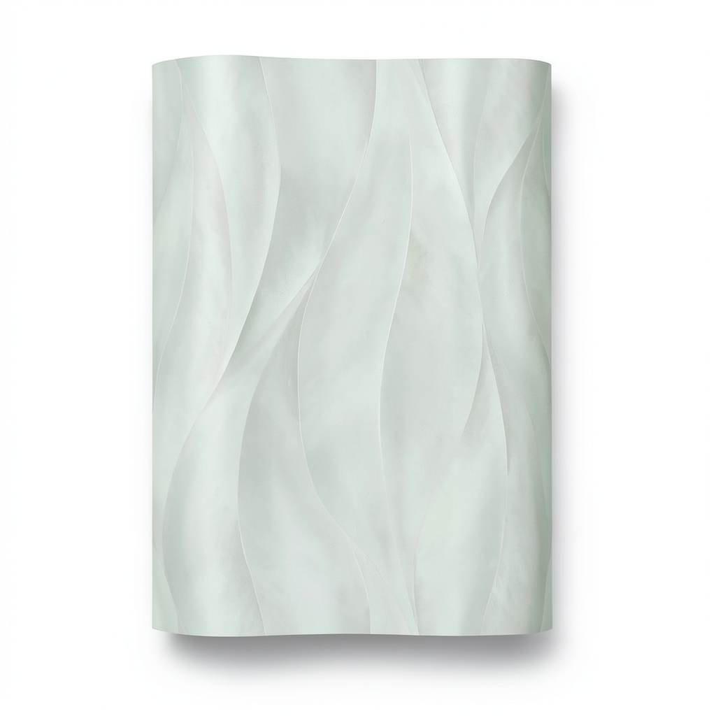 Wavy Wallpaper Pale Green, 10m x 0.53m, Model 10148-18