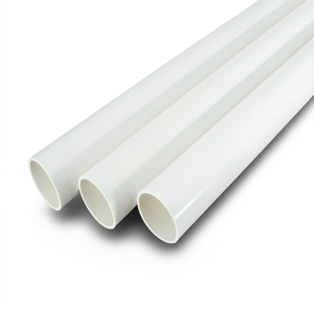 UPVC Pipes Schedule 80 Bar Size 4 Inch Thickness 8.56 mm White