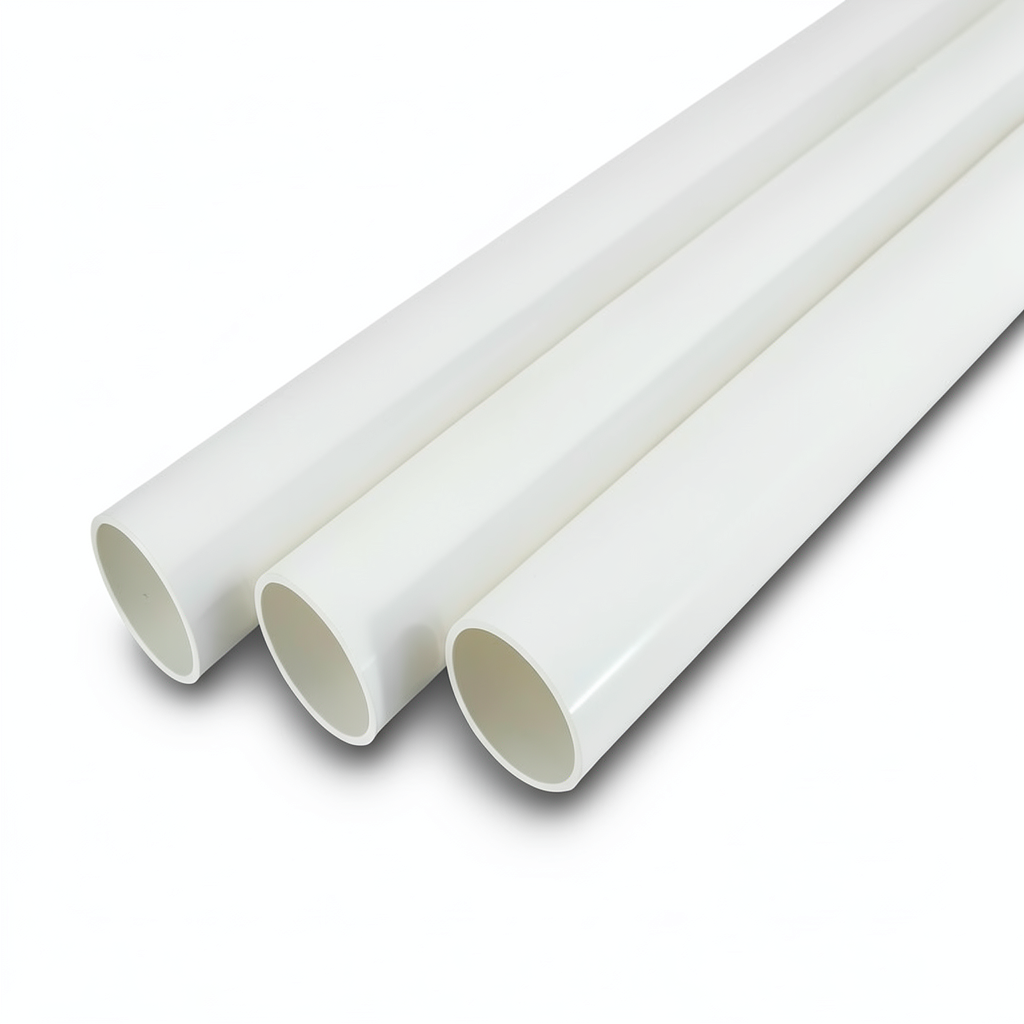 UPVC Pipes Schedule 80 Bar 6 Inch Thickness 10.97 mm White