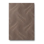 German Wavy Wallpaper 10m x 0.53m Brown, Model 10146-15