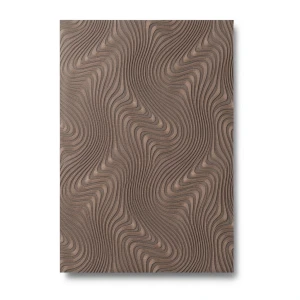 German Wavy Wallpaper 10m x 0.53m Brown, Model 10146-15