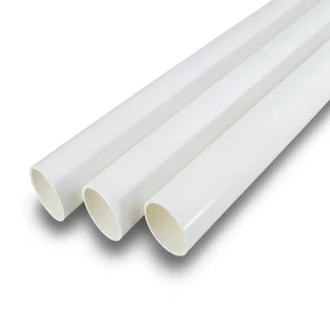 مواسير UPVC جدول 40 مقاس 8 إنش سمك 8.18 مم لون أبيض