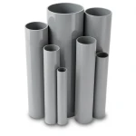 مواسير UPVC جدول 40 مقاس ¼ 1 إنش سمك 3.6 مم لون رمادي