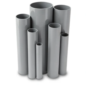 مواسير UPVC جدول 40 مقاس ¼ 1 إنش سمك 3.6 مم لون رمادي