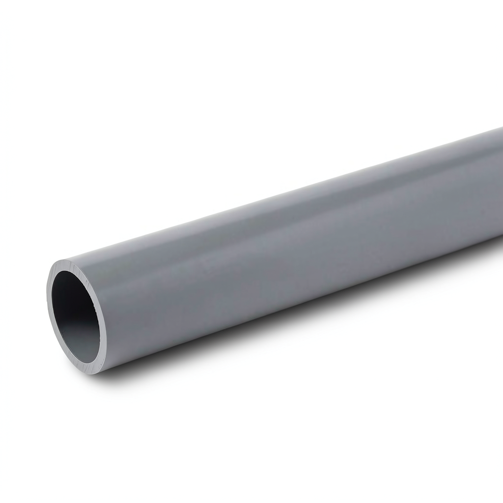 UPVC Pipes Schedule 80 Size 8 Inch Thickness 12.7 mm Gray