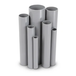 مواسير UPVC جدول 40 مقاس ½ 1 إنش سمك 3.7 مم لون رمادي