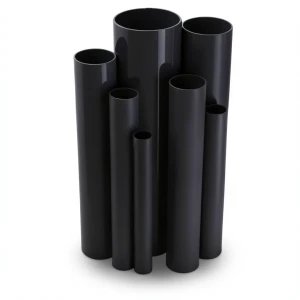 مواسير UPVC جدول 40 مقاس ½ 1 إنش سمك 3.7 مم لون أسود