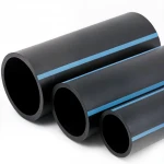 أنابيب HDPE الوطني لشبكات المياه  ضغط 12.5 بار قطر خارجي 200 مم سمك 9.6 مم لون اسود